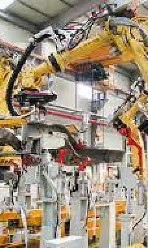Automação industrial de máquinas industriais