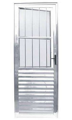 Porta social de alumínio Porta social de alumínio